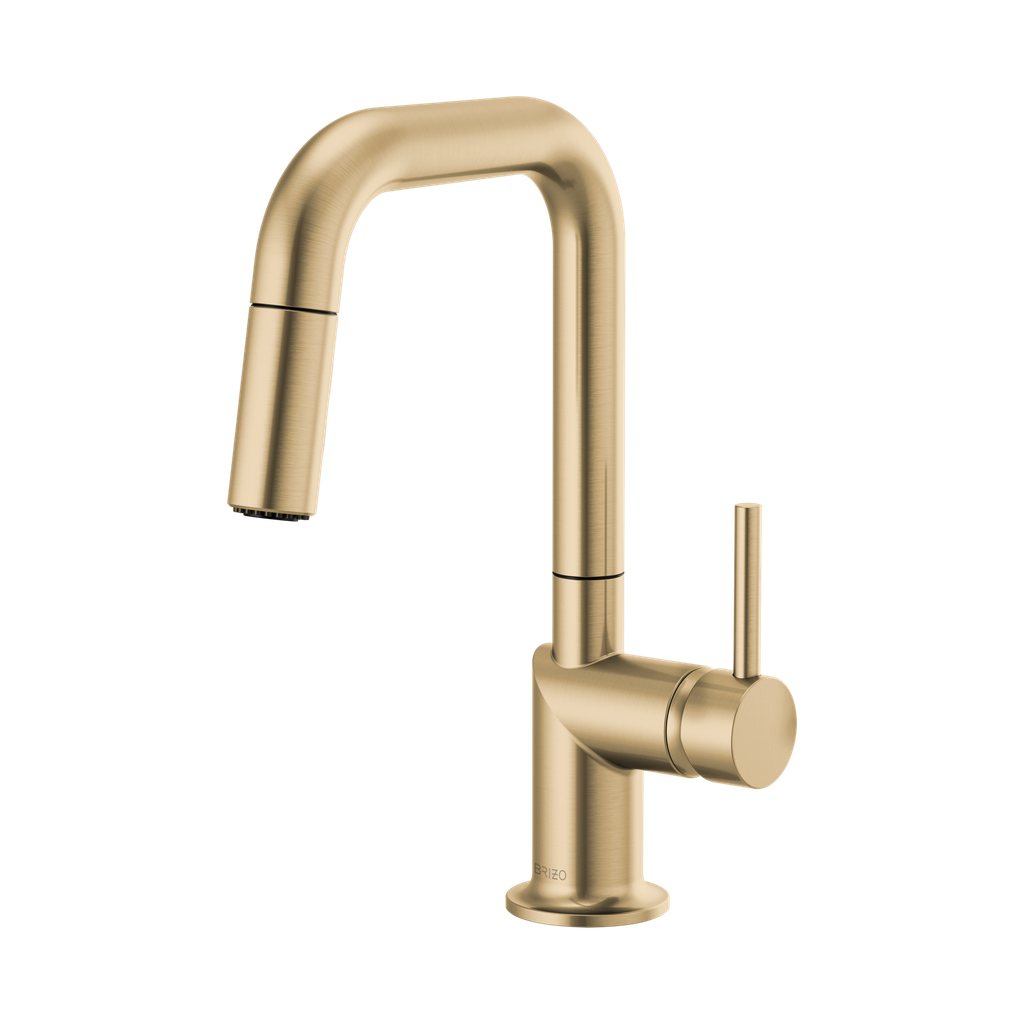Brizo 63965LF-GLLHP Odin Square Pull-Down Prep Faucet