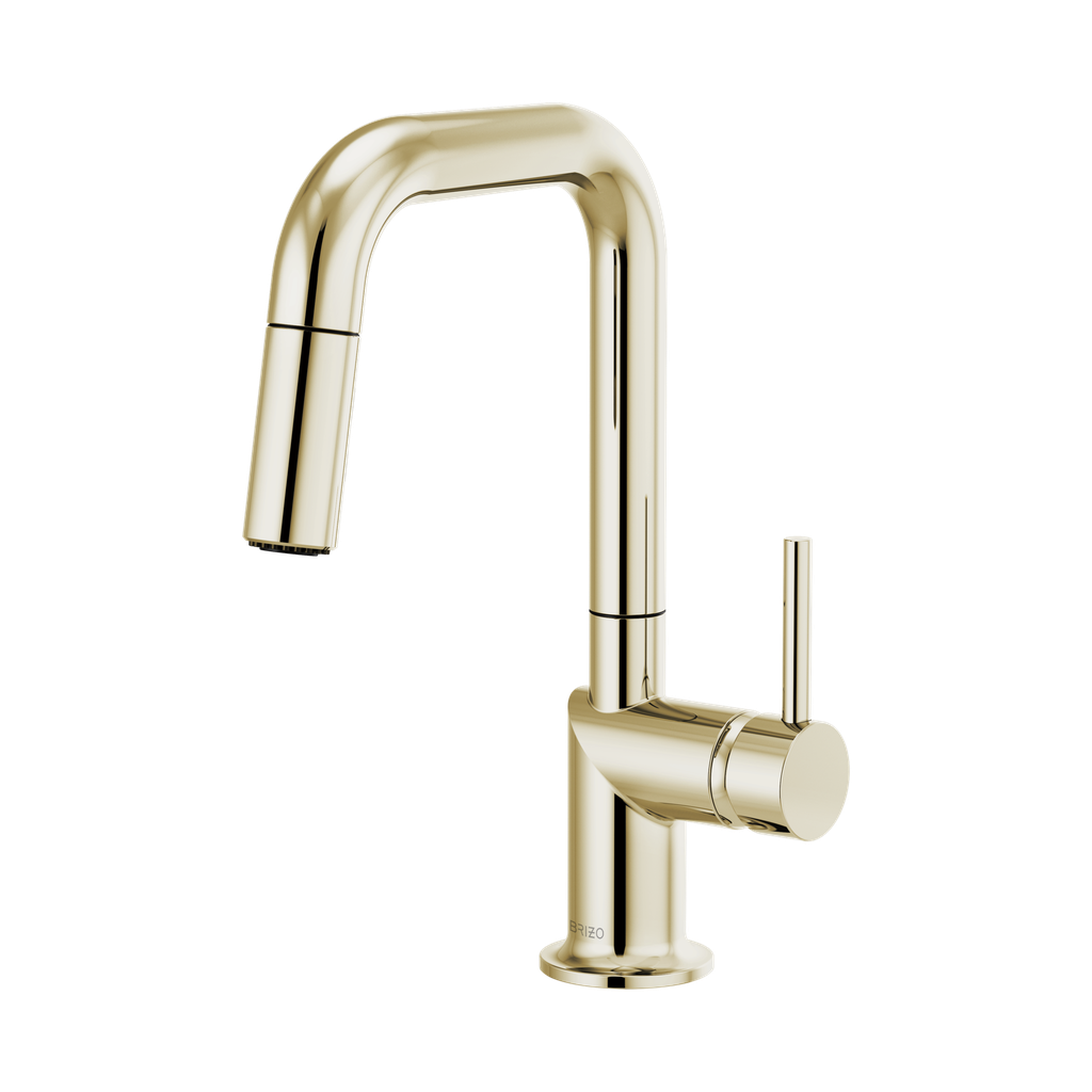 Brizo 63965LF-PNLHP Odin Square Pull-Down Prep Faucet