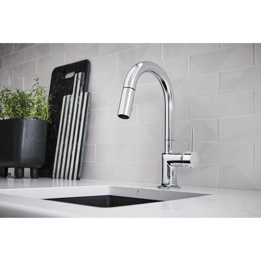 Brizo 63975LF-PCLHP Odin Arc Pull-Down Prep Faucet