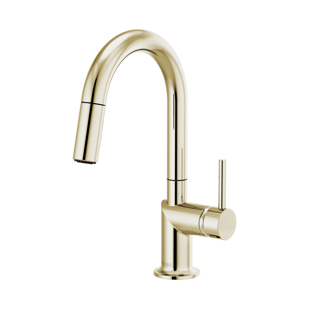 Brizo 63975LF-PNLHP Odin Arc Pull-Down Prep Faucet