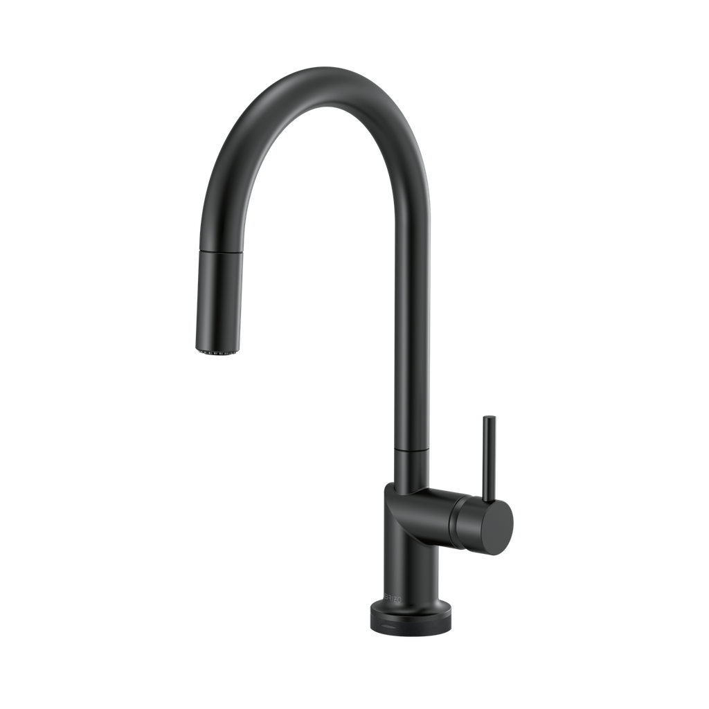 Brizo 64075LF-BLLHP Odin Smarttouch Arc Pull-Down Kitchen Faucet (less handle) Matte Black