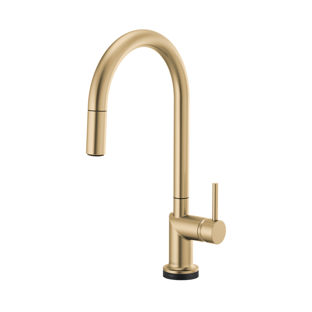 Brizo 64075LF-GLLHP Odin Smarttouch Arc Pull-Down Kitchen Faucet Luxe Gold