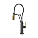 Brizo 64143LF-BLGL Litze Smarttouch Articulating Faucet With Knurled Handle And Finis