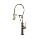 Brizo 64143LF-PN Litze Smarttouch Articulating Faucet With Knurled Handle And Finis
