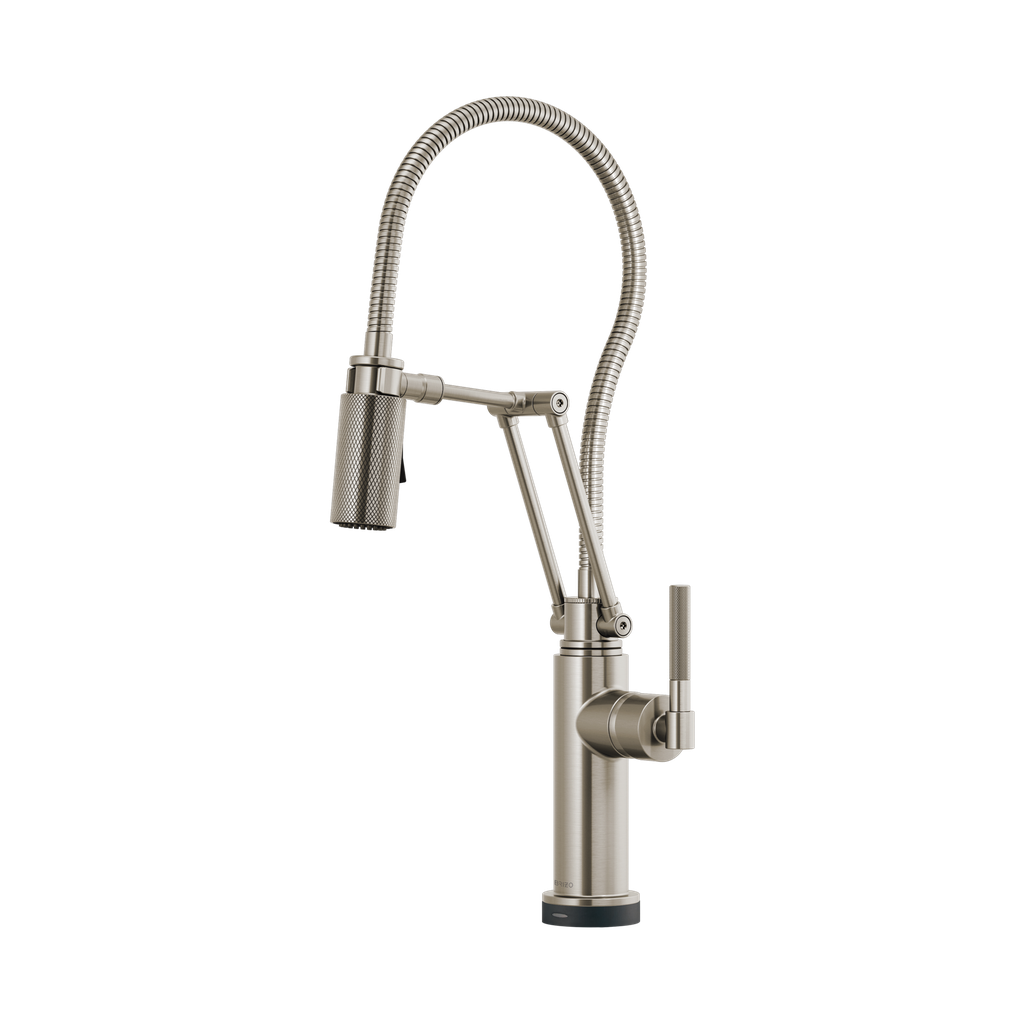 Brizo 64143LF-SS Litze Smarttouch Articulating Faucet With Knurled Handle And Finis