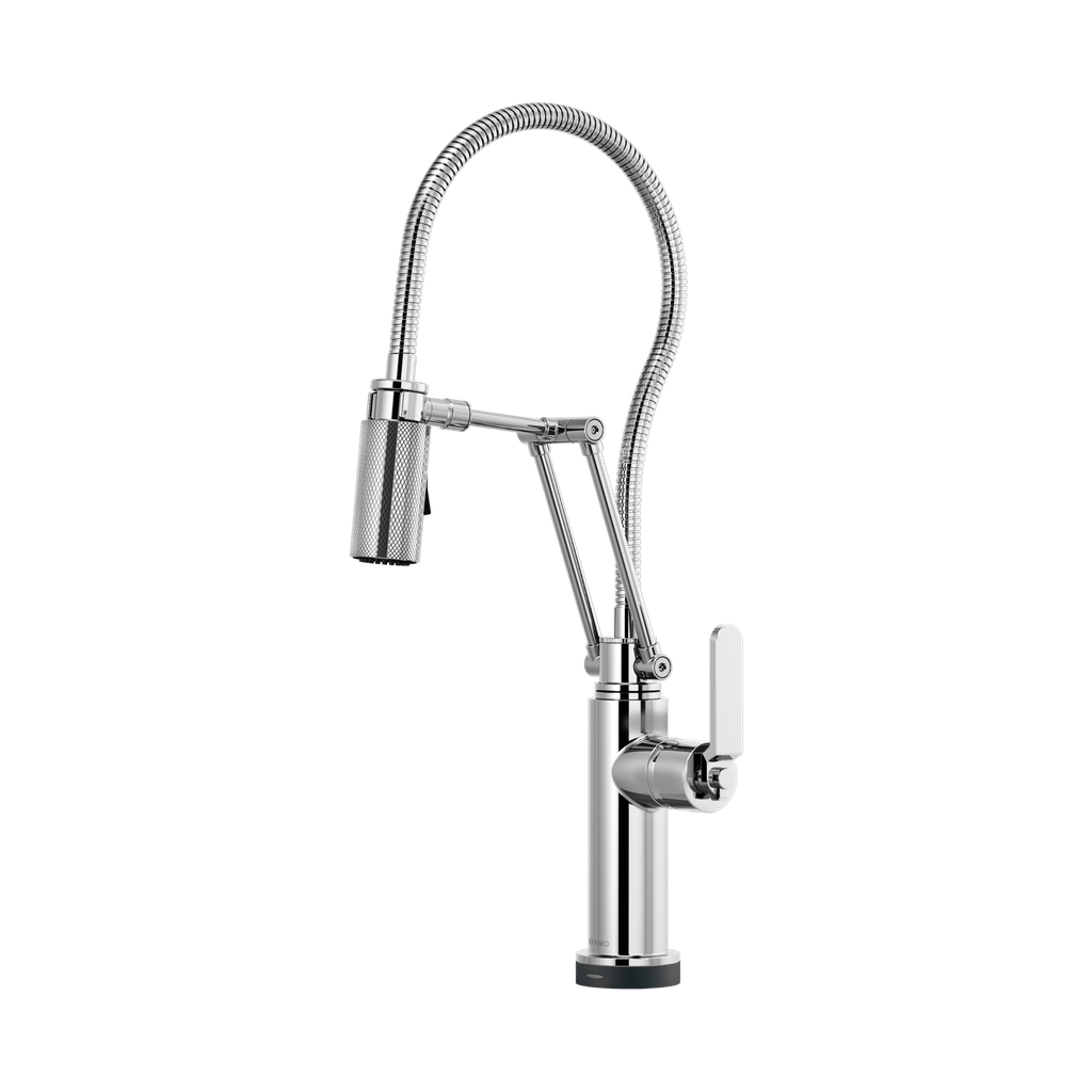 Brizo 64144LF-PC Litze Smarttouch Articulating Faucet With Industiral Handle And Fi