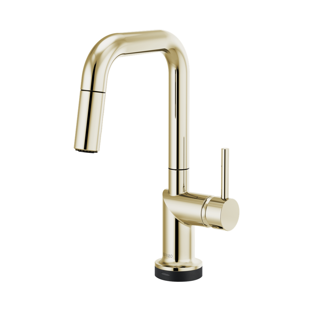 Brizo 64965LF-PNLHP Odin Smarttouch Square Pull-Down Prep Faucet