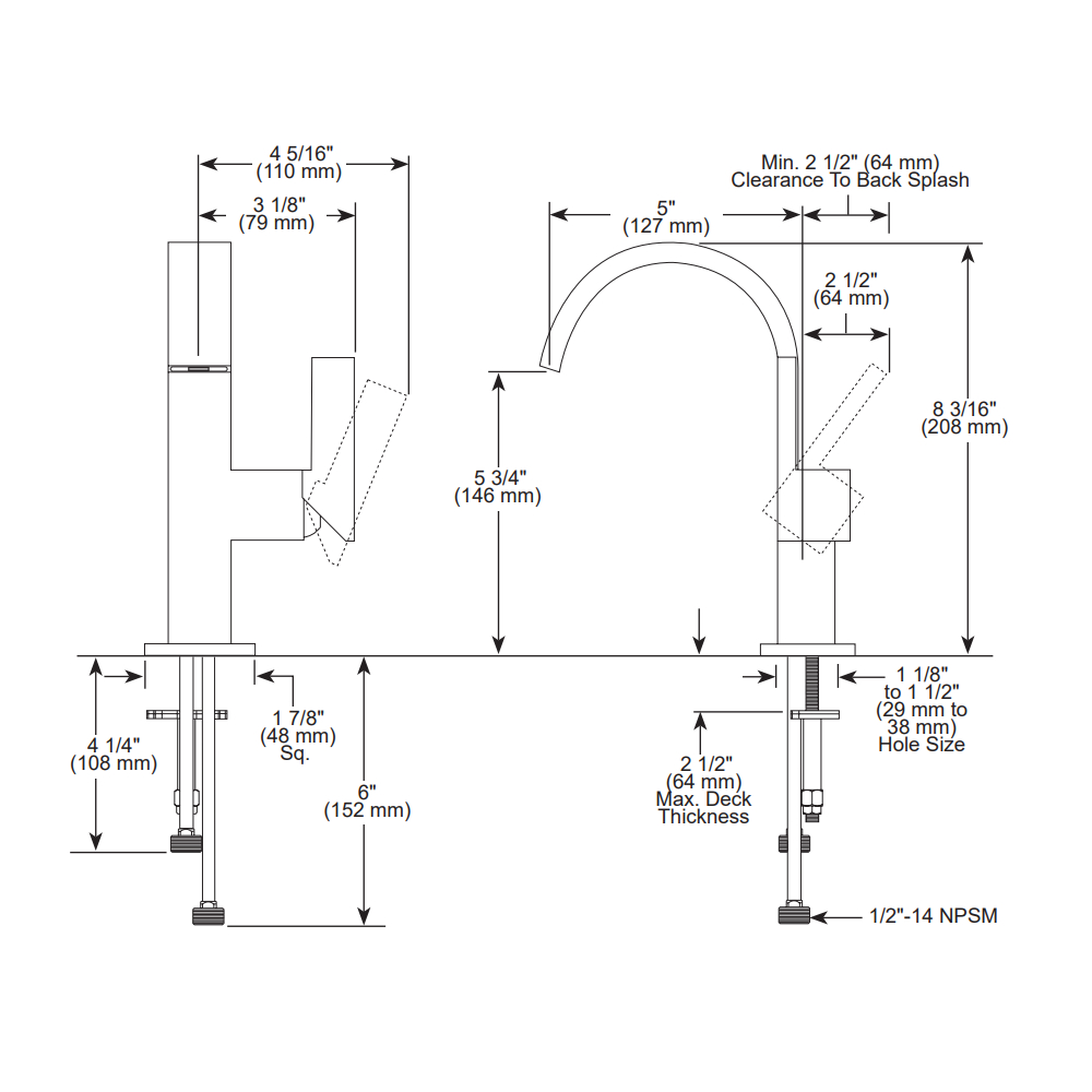 Brizo 65080LF-BN-ECO Tresa Single Handle Lavatory Faucet