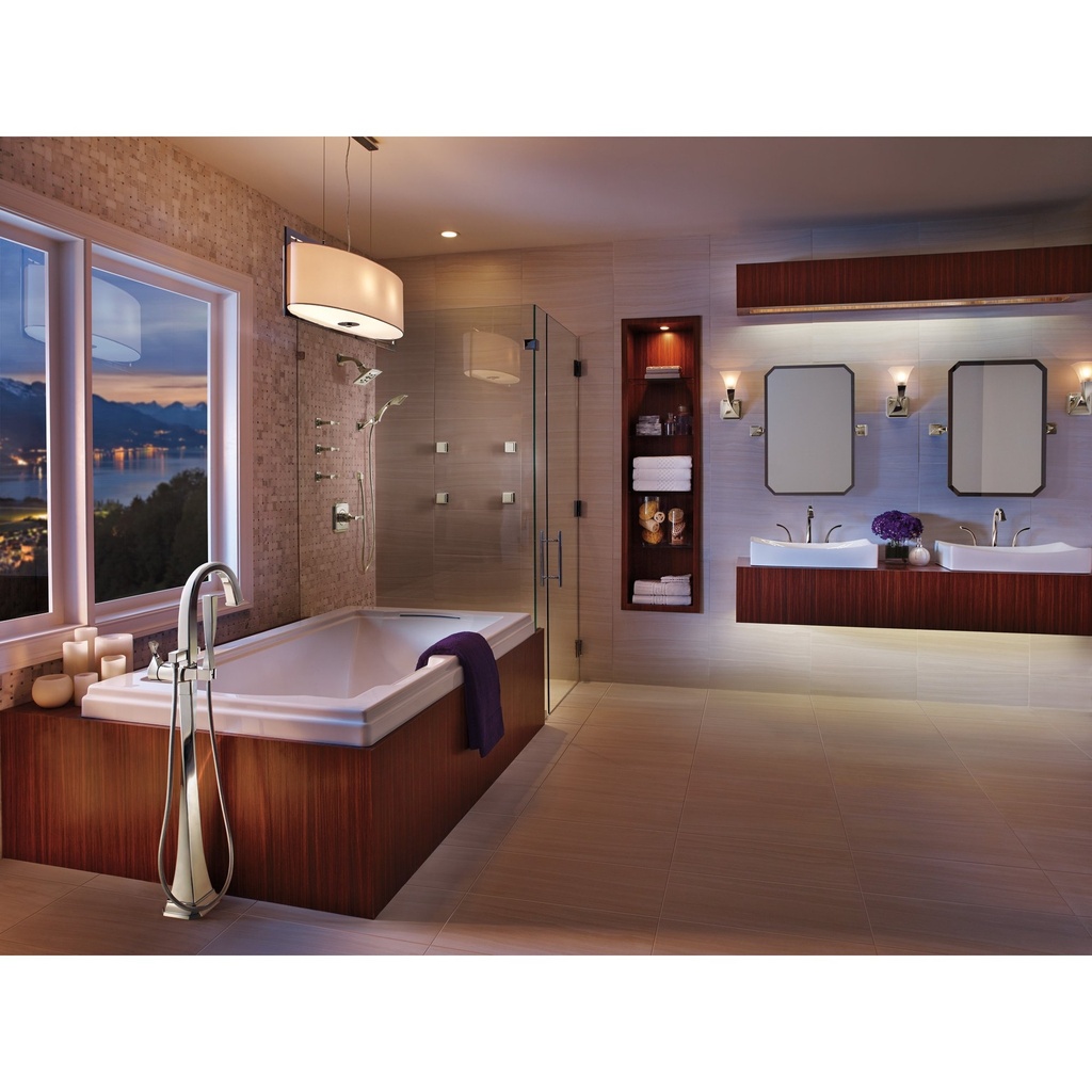 Brizo 65330LF-PN-ECO Sotria Two Handle Widespread Lavatory Faucet