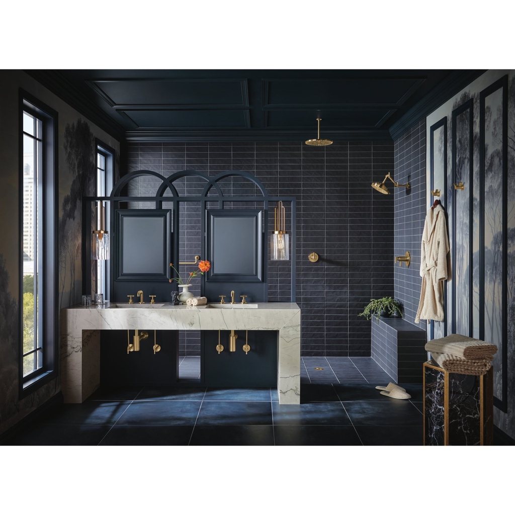 Brizo 65332LF-GLLHP Litze Widespread High Spout 1.5 Luxe Gold (less handles)
