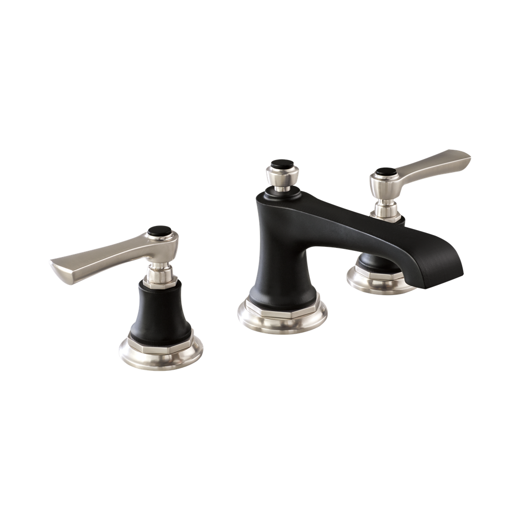 Brizo 65360LF-NKBLLHP-ECO Virage Two Handle Widespread Lavatory Faucet