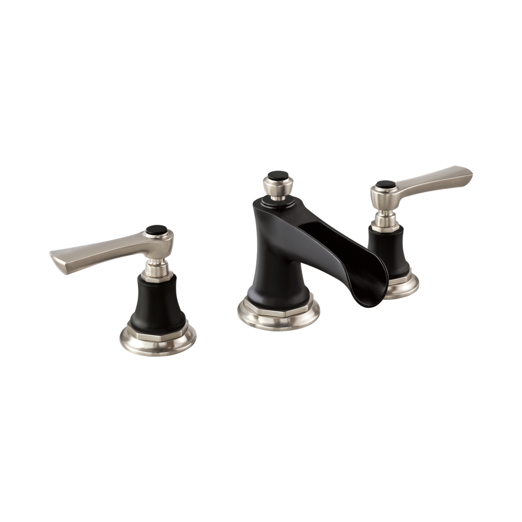 Brizo 65361LF-NKBLLHP-ECO Rook Two Handle Widespread Lavatory Faucet