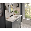 Brizo 65361LF-NKBLLHP-ECO Rook Two Handle Widespread Lavatory Faucet
