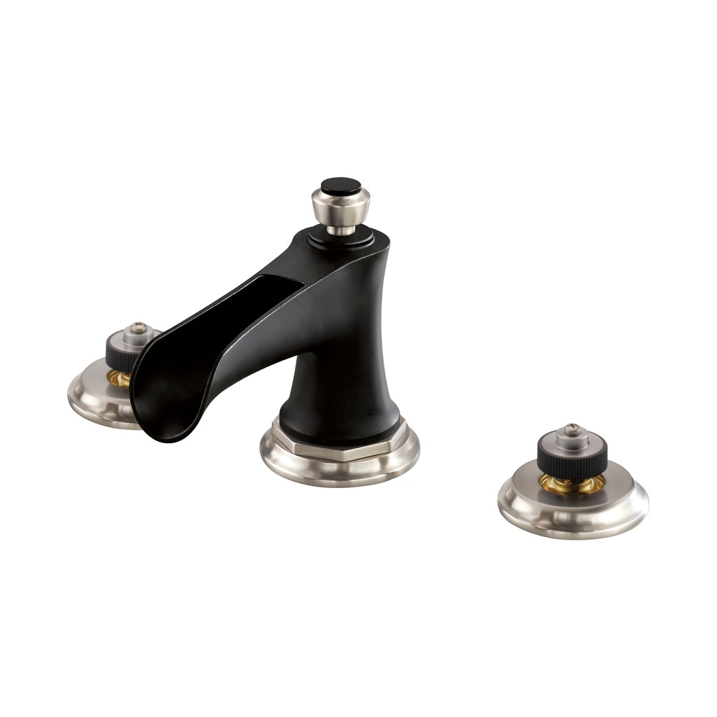 Brizo 65361LF-NKBLLHP-ECO Rook Two Handle Widespread Lavatory Faucet