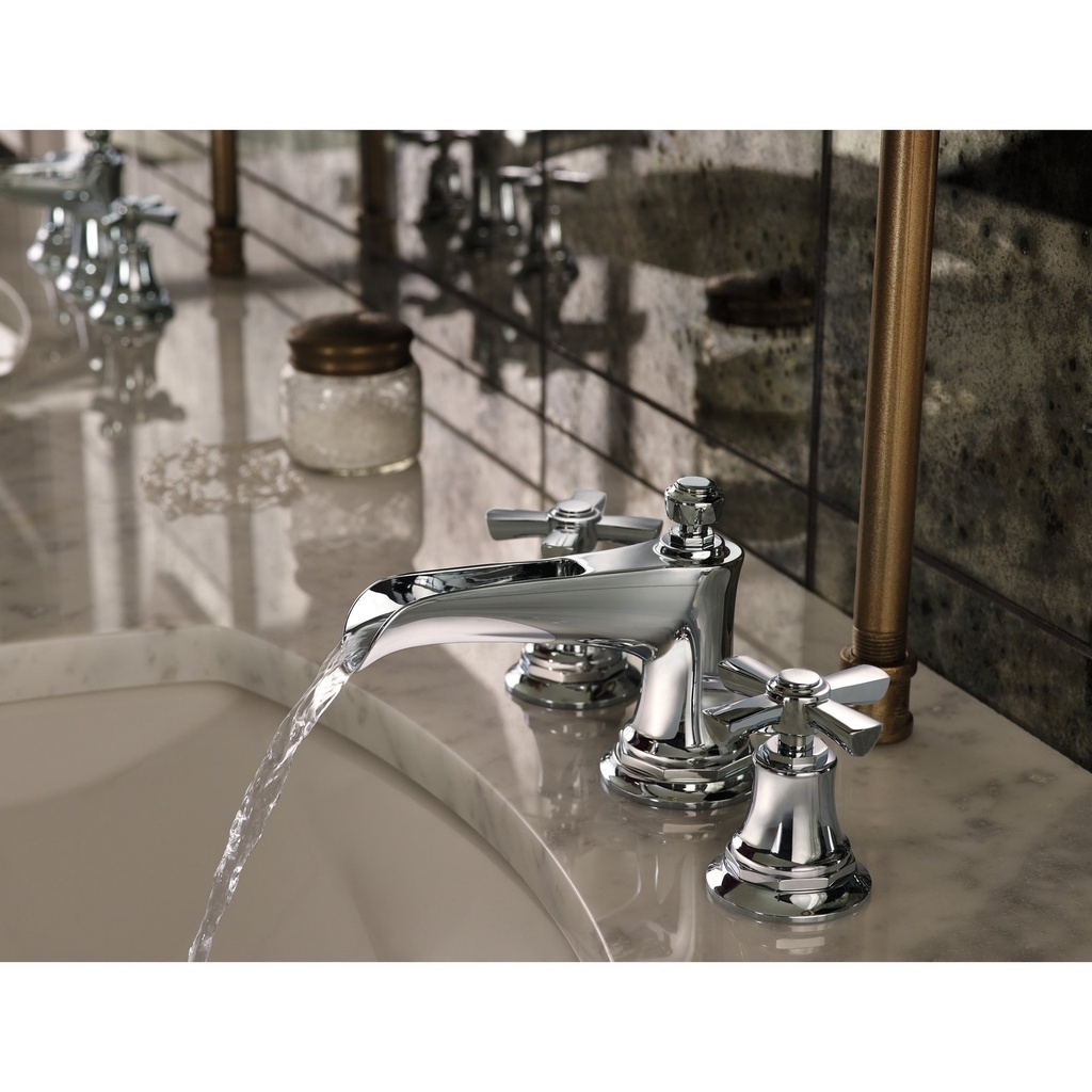 Brizo 65361LF-PCLHP-ECO Rook Two Handle Widespread Lavatory Faucet