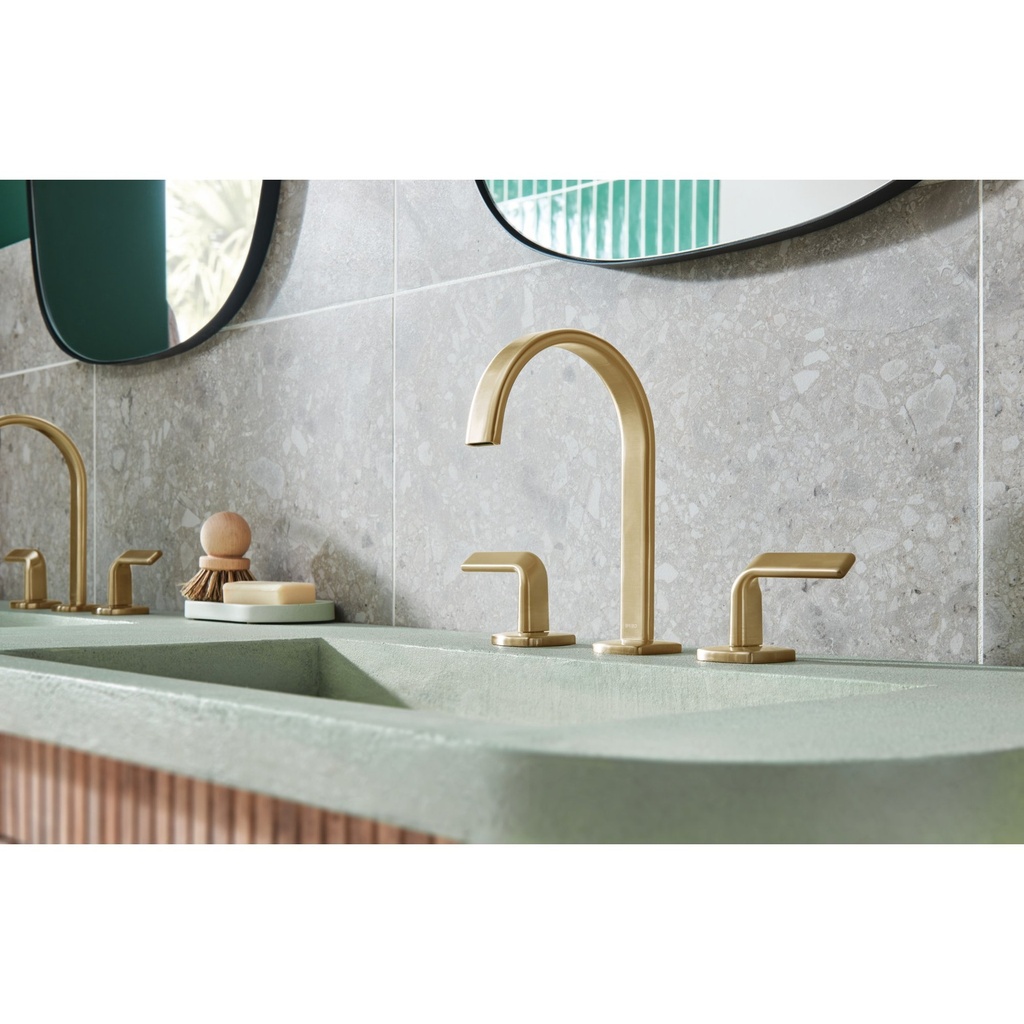 Brizo 65367LF-GLLHP-ECO Allaria Widespread Arc Spout (1.2 Gpm)