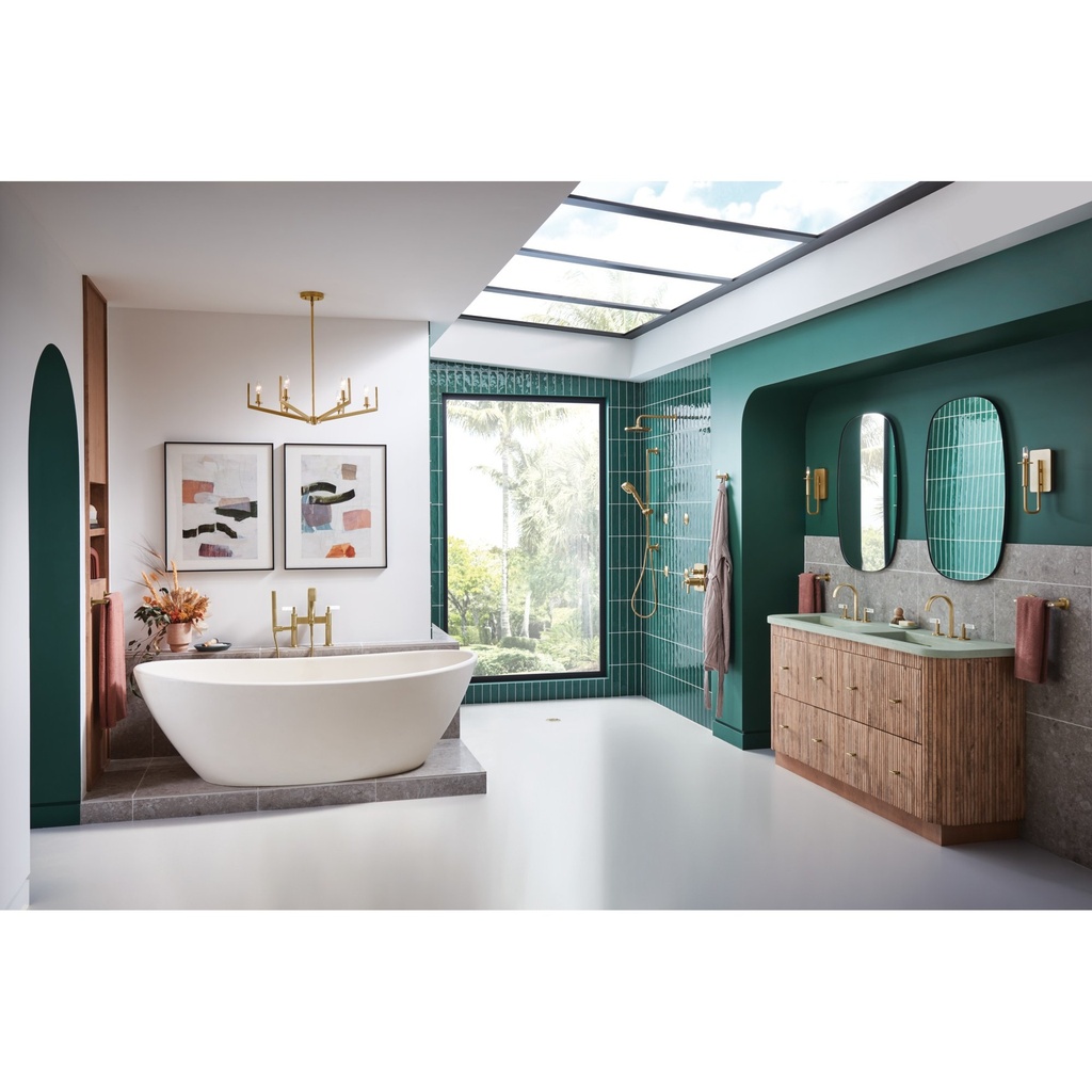 Brizo 65367LF-GLLHP-ECO Allaria Widespread Arc Spout (1.2 Gpm)
