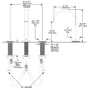 Brizo 65367LF-NKLHP-ECO Allaria Widespread Arc Spout (1.2 Gpm)