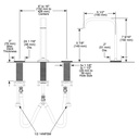 Brizo 65368LF-NKLHP-ECO Allaria Widespread Square Spout (1.2 Gpm)