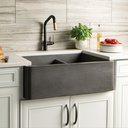 Native Trails NSKD3321-C Farmhouse Double Bowl in Charcoal