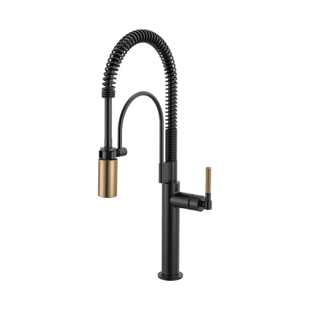 Brizo 63343LF-BLGL Semi-Professional Kitchen Faucet Knurl