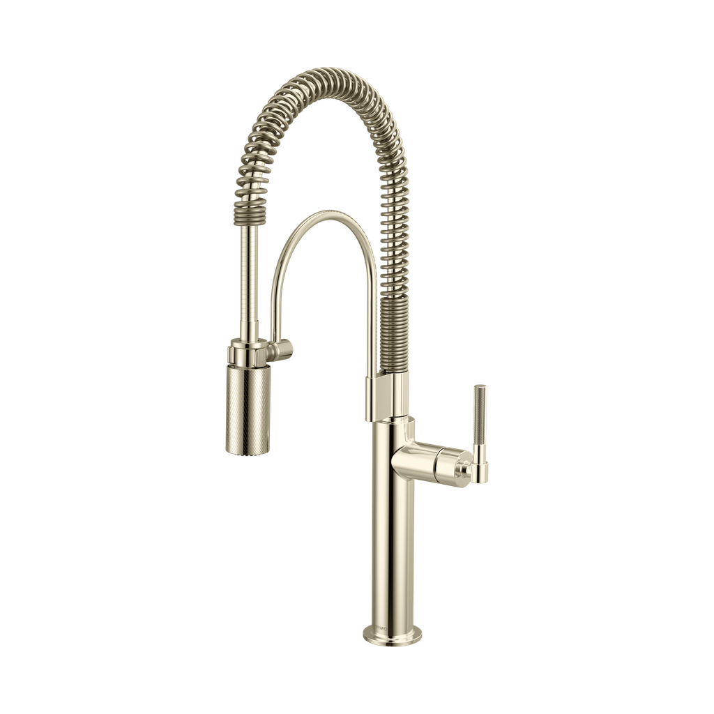 Brizo 63343LF-PN Semi-Professional Kitchen Faucet Knurl