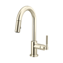 Brizo 63943LF-PN Pull-Down Prep Faucet With Arc Spout K