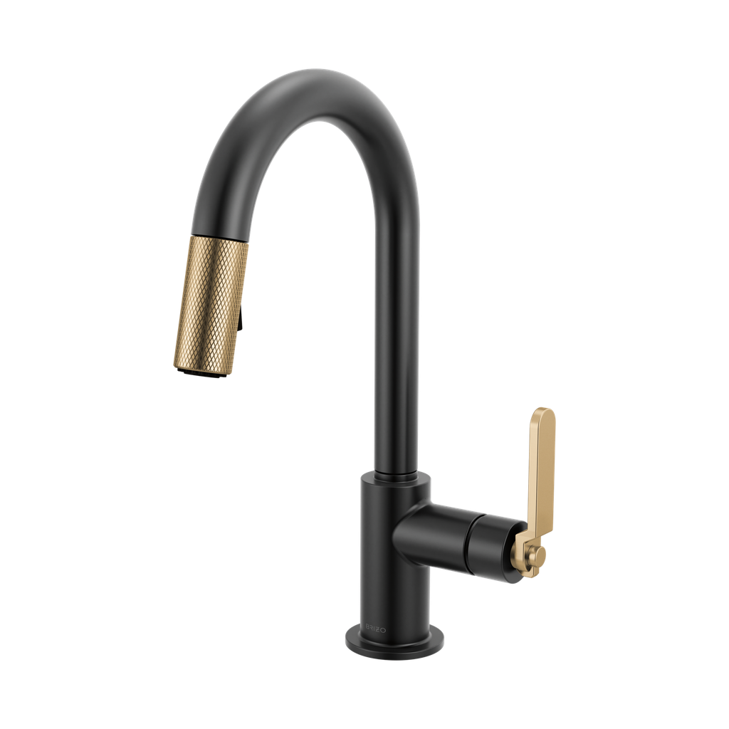 Brizo 63944LF-BLGL Pull-Down Prep Faucet With Arc Spout I