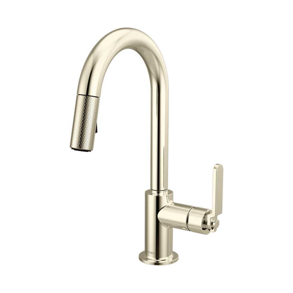 Brizo 63944LF-PN Pull-Down Prep Faucet With Arc Spout I