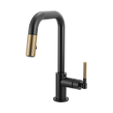 Brizo 63953LF-BLGL Pull-Down Prep Faucet With Square Spout