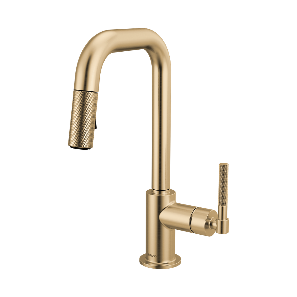 Brizo 63953LF-GL Pull-Down Prep Faucet With Square Spout