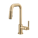 Brizo 63953LF-GL Pull-Down Prep Faucet With Square Spout