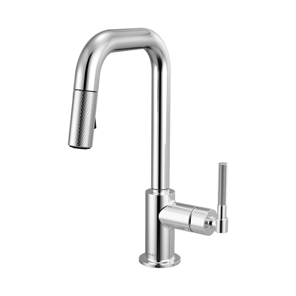 Brizo 63953LF-PC Pull-Down Prep Faucet With Square Spout