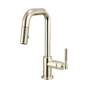 Brizo 63953LF-PN Pull-Down Prep Faucet With Square Spout