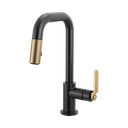 Brizo 63954LF-BLGL Pull-Down Prep Faucet With Square Spout