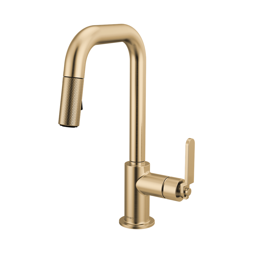 Brizo 63954LF-GL Pull-Down Prep Faucet With Square Spout