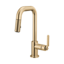 Brizo 63954LF-GL Pull-Down Prep Faucet With Square Spout