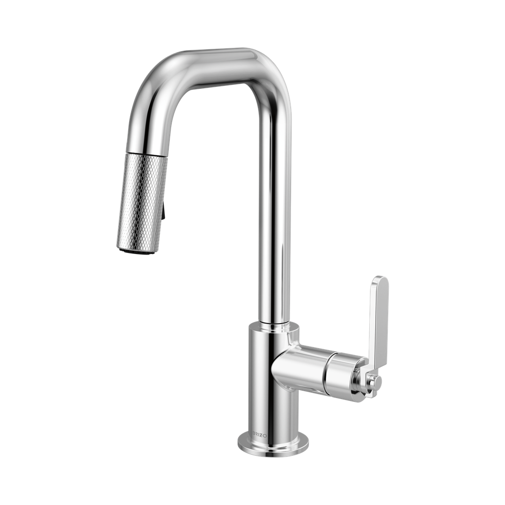 Brizo 63954LF-PC Pull-Down Prep Faucet With Square Spout