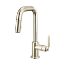 Brizo 63954LF-PN Pull-Down Prep Faucet With Square Spout