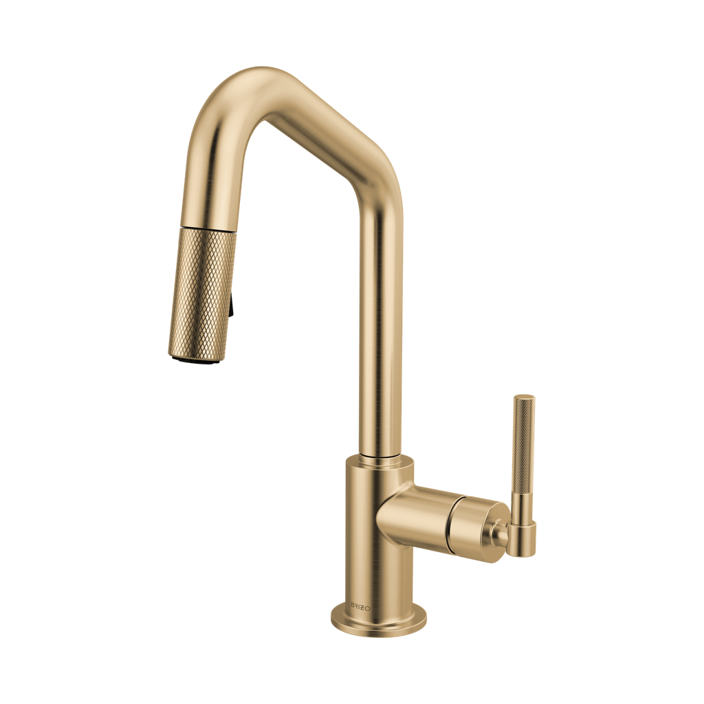 Brizo 63963LF-GL Pull-Down Prep Faucet With Angle Spout
