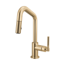 Brizo 63963LF-GL Pull-Down Prep Faucet With Angle Spout