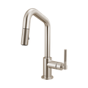 Brizo 63963LF-SS Pull-Down Prep Faucet With Angle Spout