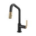 Brizo 63964LF-BLGL Pull-Down Prep Faucet With Angle Spout