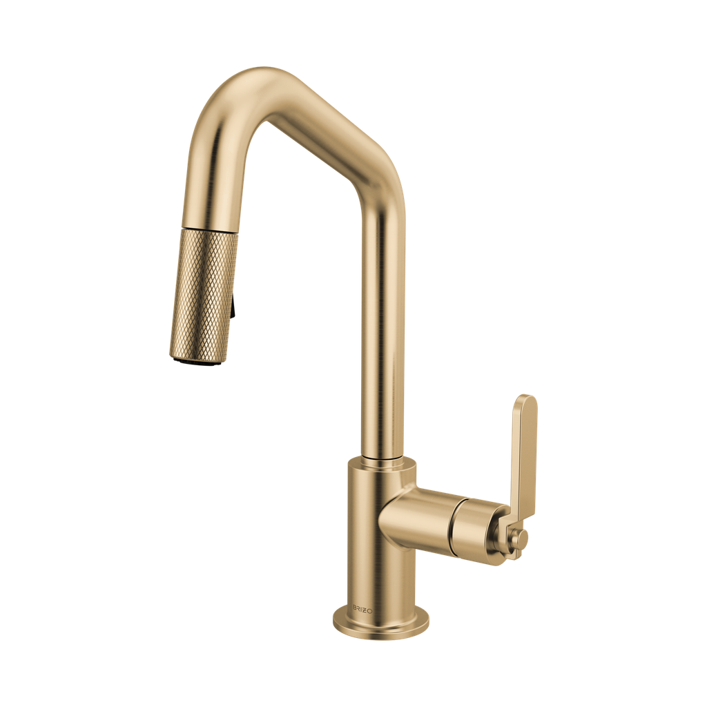 Brizo 63964LF-GL Pull-Down Prep Faucet With Angle Spout