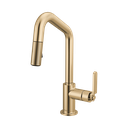 Brizo 63964LF-GL Pull-Down Prep Faucet With Angle Spout