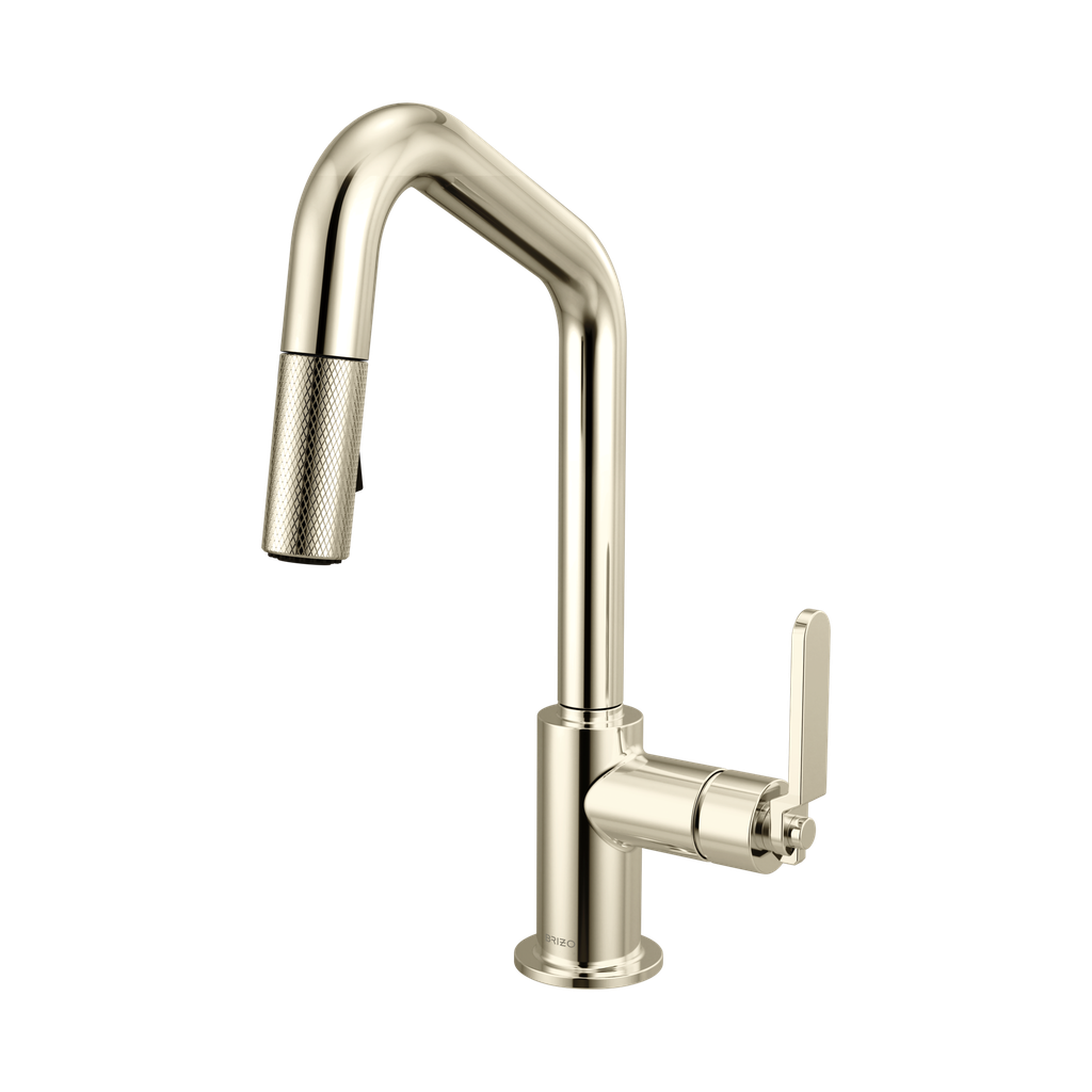 Brizo 63964LF-PN Pull-Down Prep Faucet With Angle Spout