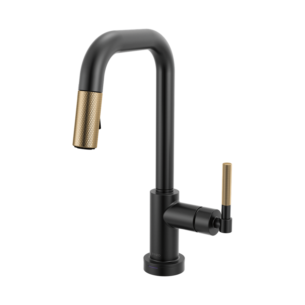 Brizo 64953LF-BLGL Smarttouch Pull-Down Prep Faucet With Sq