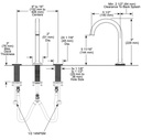 Brizo 65306LF-BLLHP Widespread High Arc Spout 1.5