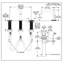Brizo 65334LF-BLLHP Widespread Low Spout 1.5