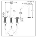 Brizo 65375LF-BLLHP 2H Widespread 1.5 Gpm
